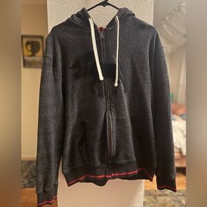 Hatley Charcoal Zip-Up Sweater with Hood